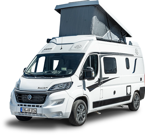 Vehículo Camper con techo desplegado